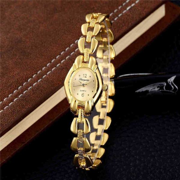 Relógios de pulso Top Brand Relógio de quartzo Hodinky Feminino Pulseira de Ouro Relógios Vestido Casual Aço Ceasuri Feminino Relógio de Pulso Relogio Feminino 220708
