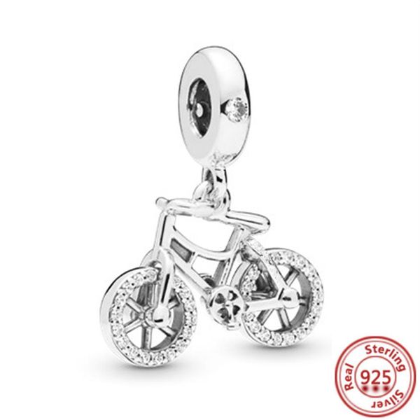 Novo 925 Prata Avião Bicicleta Coqueiro 30 40º Aniversário Contas Penduradas Encaixe Fit Original Pandora Pulseira Feminina Jóias Faça Você Mesmo 251a