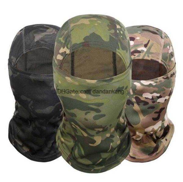 máscaras de camuflagem para ciclismo respirável UV Balaclava Tactical Hunting Masks Outdoor Paintball Motocicleta Ski ridling Protection Full Face Mask