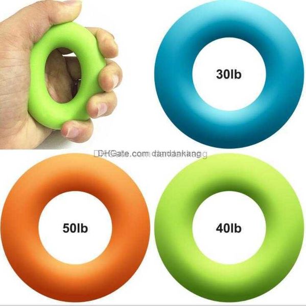 7 cm Durchmesser Stärke Gummi Handgriff Ring Muskelkraft Training Gummiring Exerciser Gym Expander Greifer Fingerring