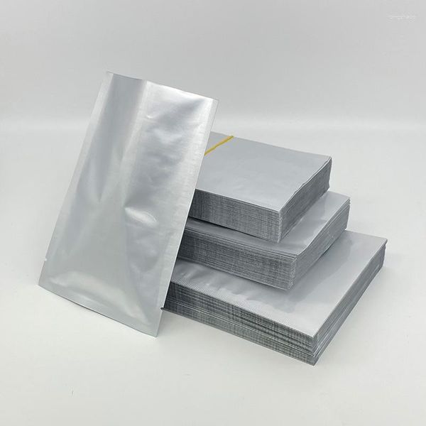 Сумки для хранения 1 упаковка из 100 проданных чисто алюминиевой падки в вакуумной пищевой пакете кофейная фасоль упаковка