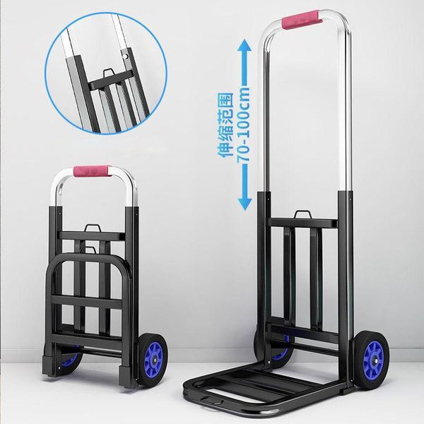 Album Abumi Pieging Portable Cart Gestione trailer di cargo con ruote drogheria per la drogheria Light Shopping Shopping Trolley