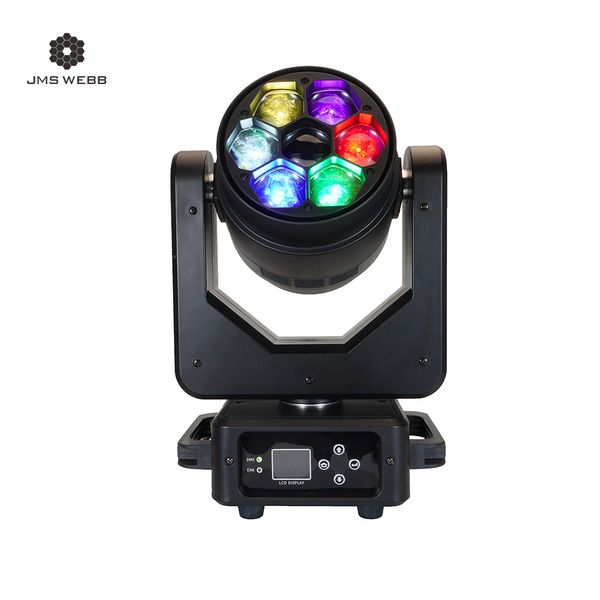 JMS Webb светодиодные пчелы Eyes 7x20W Beam+Wash Zoom Moving Head Lighting для DJ Nightclub Concert Свадебная диско