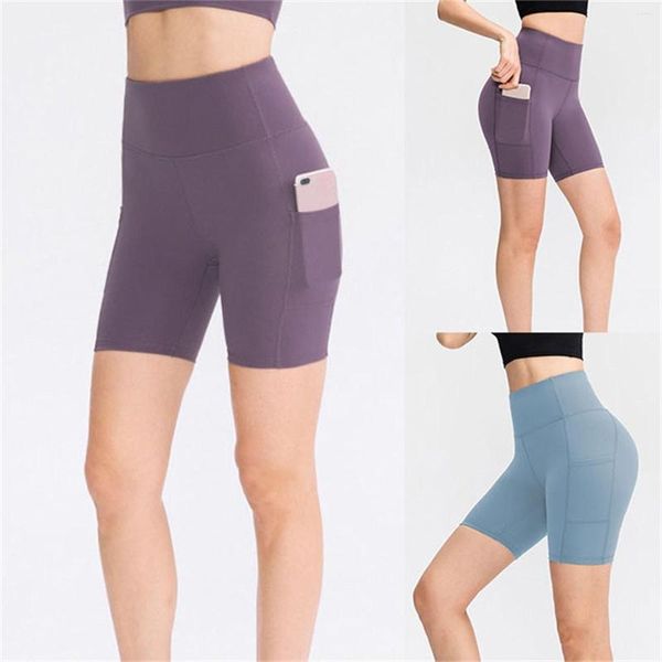 Shorts femininos Crazy Yoga masculinos para mulheres de algodão cintura alta cor sólida elástico duplo justo e leggings