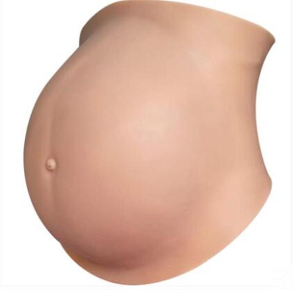 Duas cores 2-10 meses Barriga ajustável Gêmeos Barriga de bebê artificial Barriga de silicone Barriga falsa para gravidez Barriga de grávida para gravidez falsa Wh337g