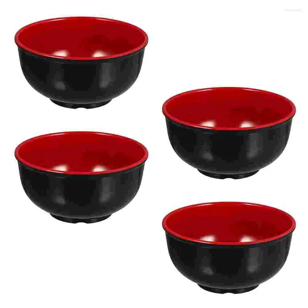 Set di stoviglie Ciotola Zuppa Contenitore per insalata giapponese Ciotole Tagliatelle Tagliatelle nere Pentole Posate Ramen asiatico Ceramica Servizio cinese