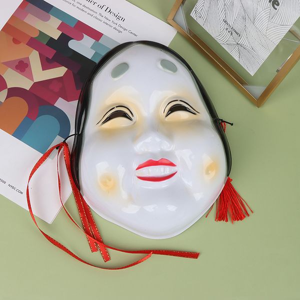 Drama tradicional japonês Noh Mask Halloween Keijiro Cosplay Terror Máscaras de plástico Masquerade Prajna Ghost Face Party Props