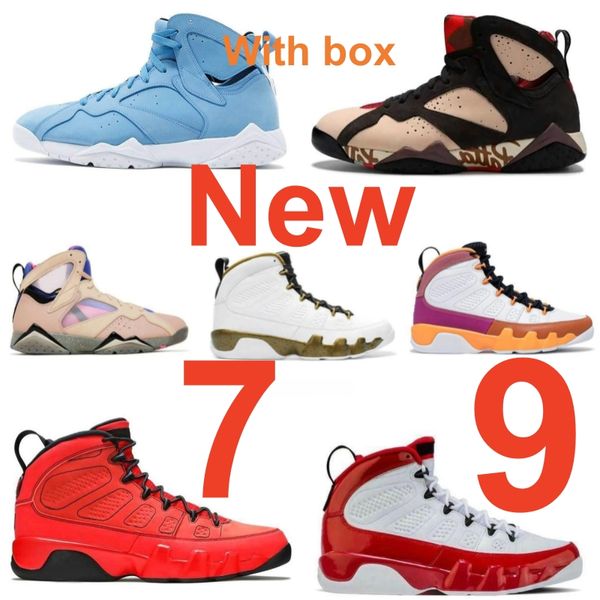 7 9 Basketballschuhe Black Olive Cardinal Afrobeats Town Sweater Sapphire Blue Sheriff Fire Red Blue Particle Grey Snakeskin White Glitter Barons Sneakers With Box