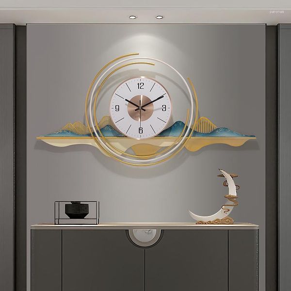 Настенные часы китайская домашняя гостиная часы личность декоративные часы современная атмосфера простая мода ресторана