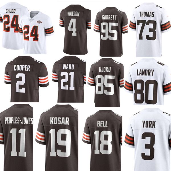 Jim Brown Bernie Kosar Myles Garrett Nick Chubb Amari Cooper Joe Thomas Deshaun Watson Denzel Ward Jeremiah Owusu-Koramoah David Njoku Elijah Moore Football