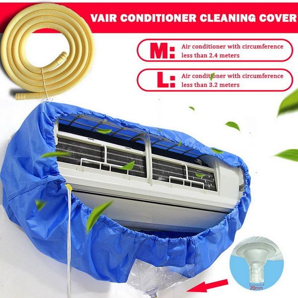 Defina a tampa de limpeza de ar -condicionado grande de duas camadas espessantes de lavagem montada na cobertura protetora de pó de poeira