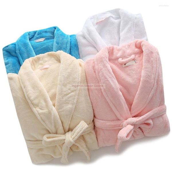 Женская одежда для сна фланель ночной одежды кимоно -хала