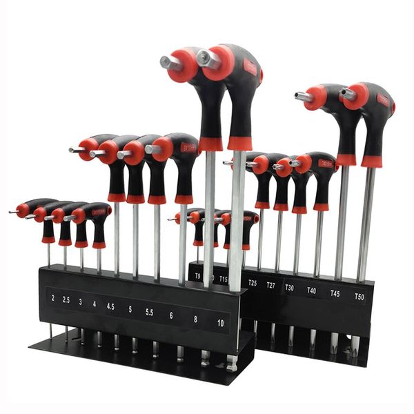 Polijstpads Julaihandsome 10 peças conjunto de chave sextavada Thandle / kit de chave Torx Crv com moldura de exibição