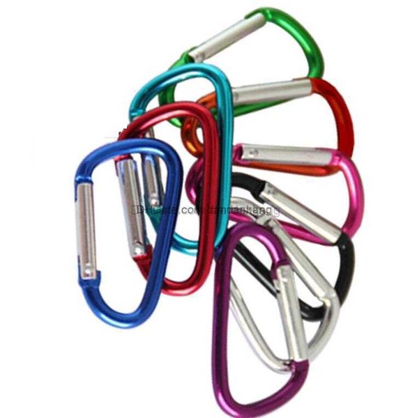 Gancio da escursionismo portatile Camping Hang Buckle Portachiavi Catena Outdoor Camp Escursione Moschettoni Bottiglia d'acqua Morsetto Porta clip Strumento fibbie da viaggio