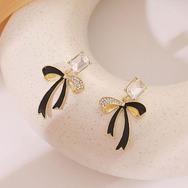 Серьги-грибы Lolita Jewelry Black Streater Bow Fashion All-Match Demperament Long