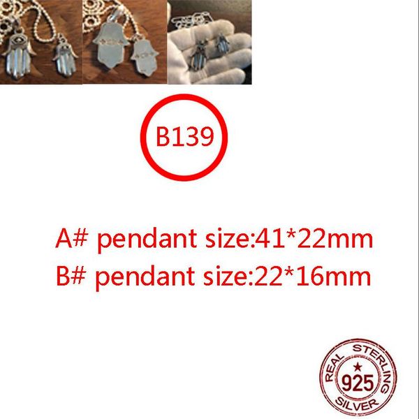 B139 S925 STERLING Gümüş Basit Haç Küçük Palmiye Kolye Kolye Yuvarlak Boncuk Zinciri Küçük Sanat Erkek ve Kadın T-Shirt Kazak Zinciri