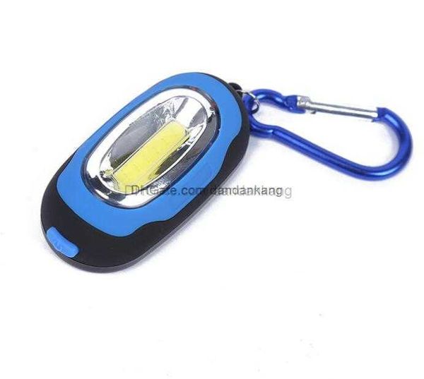 Kreative COB LED Taschenlampe Licht 3-Modus Mini LED Lampe Schlüsselanhänger Ring tragbare Outdoor Schlüsselanhänger Taschenlampen Lampe Taschenlampe Schlüsselanhänger