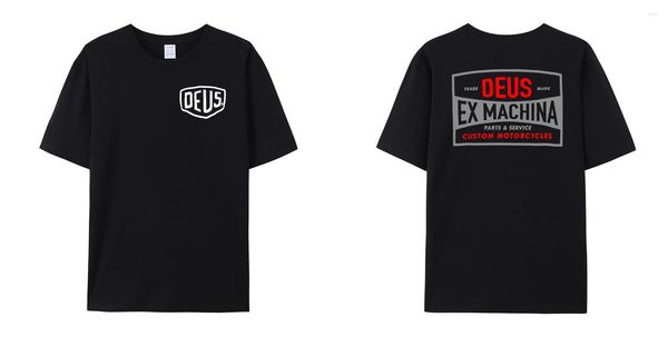 Camisetas masculinas Deus Chroma Camiseta Manga Curta - Preto Todos os Tamanhos Ex Machina Tee