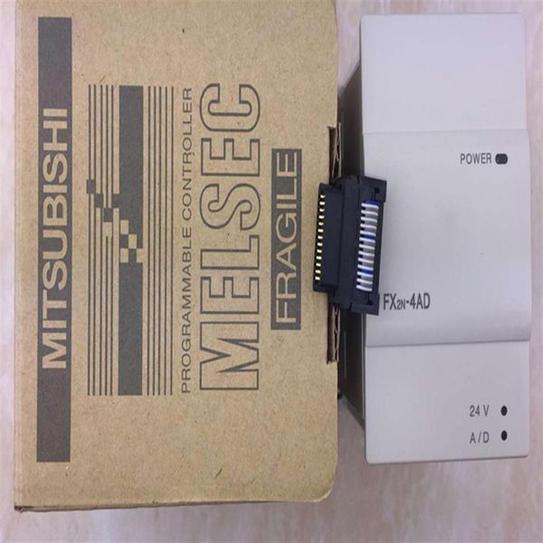 Novo na caixa Mitsubishi PLC FX2N-4AD FX2N-4DA Controlador lógico programável expedido 278O