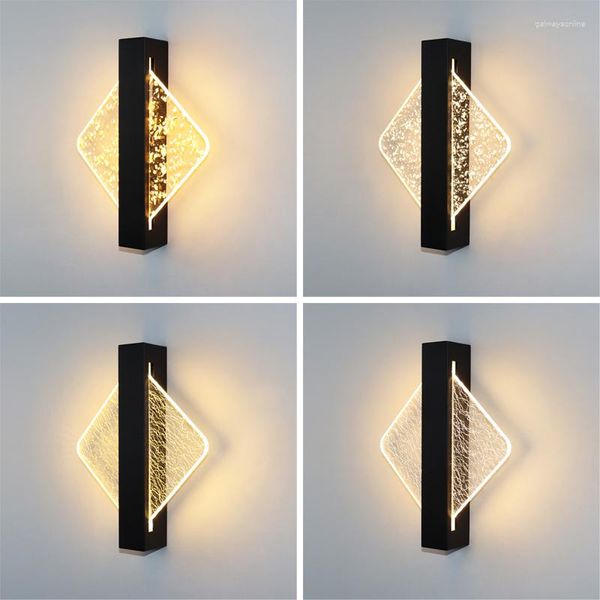 Wandleuchte Nordic Einfache LED Kristallglas Blase Spiegel Frontleuchte Flur Gang Wohnzimmer Schlafzimmer Schminktisch Lichter