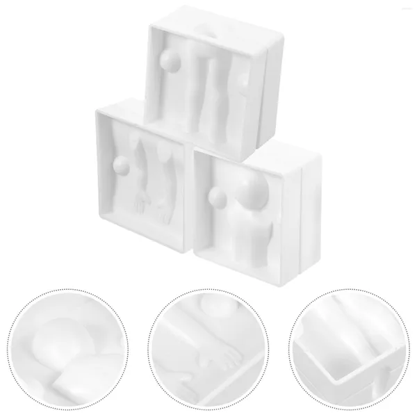 Formas de cozimento Moldes de plástico humanóide Decoração de bolos Doces para festas Crianças Faça você mesmo Sobremesa Fondant Moldes Presente Criança Chocolate Silicone