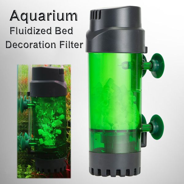 Filtration Heizung Aquarium Filter Wirbelschicht Luft Sauerstoff Pumpe Maker Aquarium Nitrifizierende Bakterien Dekoration Gerät Blase Stein Zubehör 230721