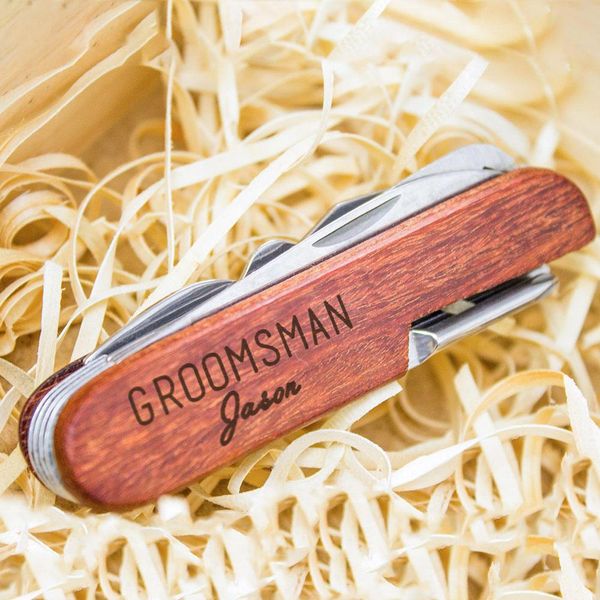 Almofada Faca de bolso personalizada Facas Multitool personalizadas Presentes personalizados para homens Groomsmen Gift Gift Gift Gift