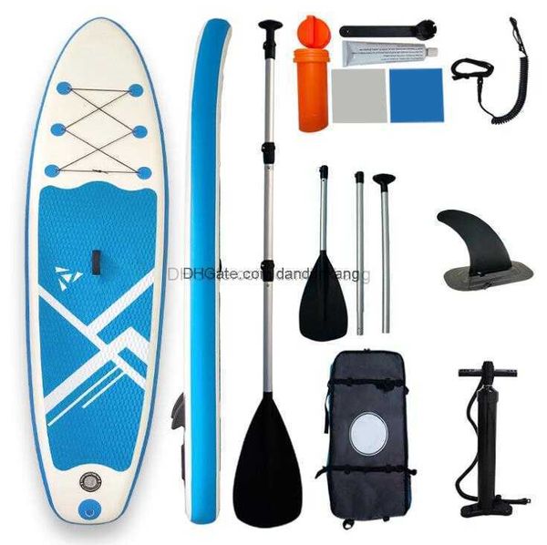 Sommer-Wassersport, 3,2 m lang, Stand-Up-Surfbrett, aufblasbares Fiberglas-SUP-Surfbrett, Paddle-Board, Paddleboard für Rennen, Yoga, Angeln, Kajak