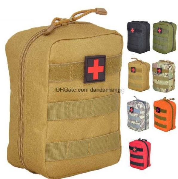 Bolsa Vazia para Kits de Emergência Kit de Primeiros Socorros Médico Tático Pacote de Cintura Acampamento Ao Ar Livre Caminhadas Viagens Caça Molle Pouch Mini Estojo de Armazenamento de Sobrevivência