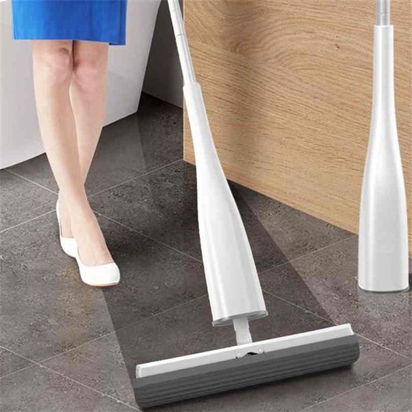 Eyliden Automatic Auto-Wringing Mop Flat with PVA Sponge Heads Hand Washing for Bedroom Washing Floor Clean 210830251f