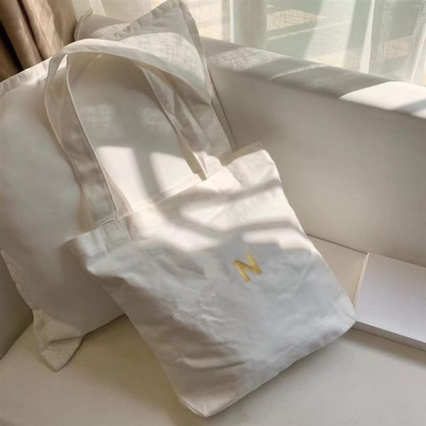 Stile di moda Borsa di tela stampata in oro Custodia per la spesa Palestra Borse di tela spessa Borsa da viaggio Borsa da viaggio in tela da donna Trucco cosmetico S235t