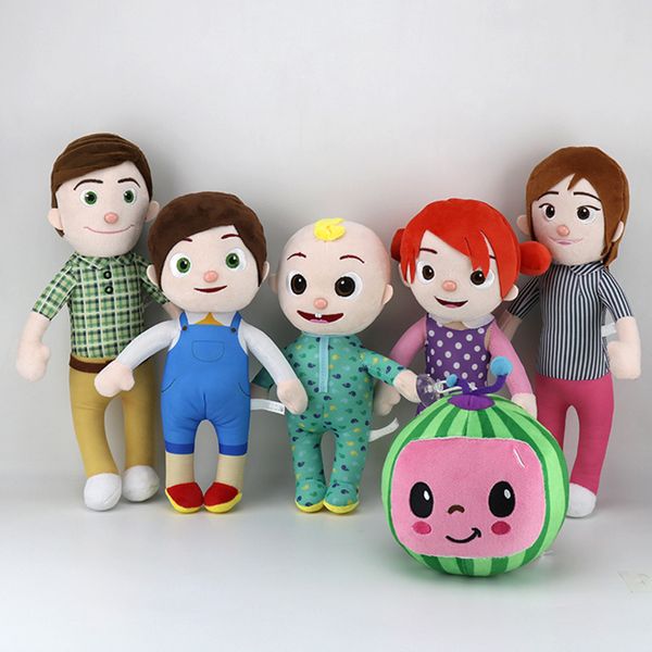 Fábrica de atacado 6 estilos de melancia bonito brinquedos de pelúcia do bebê animação esclarecedora em torno das bonecas presentes favoritos das crianças