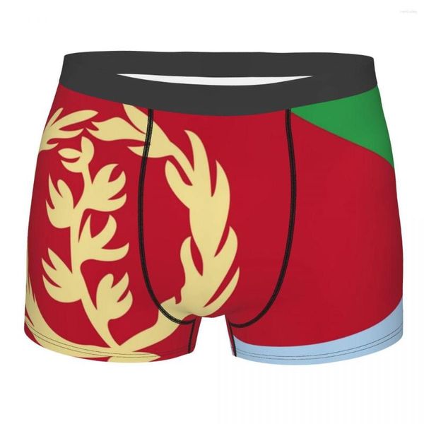 Cuecas Eritreia Bandeira Proud Eritrean Man Cueca Cueca Boxer Calcinha Humor Poliéster Masculino S-XXL