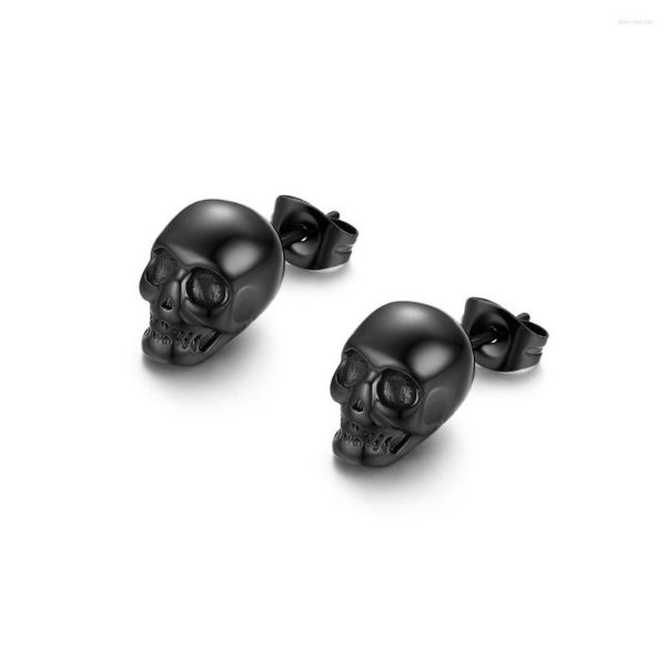 Ohrstecker Mode Männer Ohrring 2023 Edelstahl Für Mann Skeleton Punk Aretes Schmuck 1 Paar Cooles Geschenk Bijoux