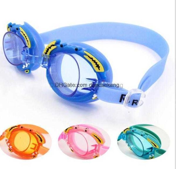 Sevimli çizgi film çocukları gözlük anti sisli çocuklar için erkek kızlar yüzmek su sporları bebek gözlük silikon ayna ayna yüzüğü koruyucu boş zaman gözlük