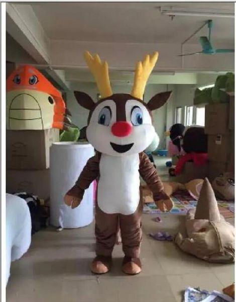 2023 Costume da mascotte per bambini di cervo di fabbrica professionale Abbigliamento per adulti per feste di compleanno di Halloween