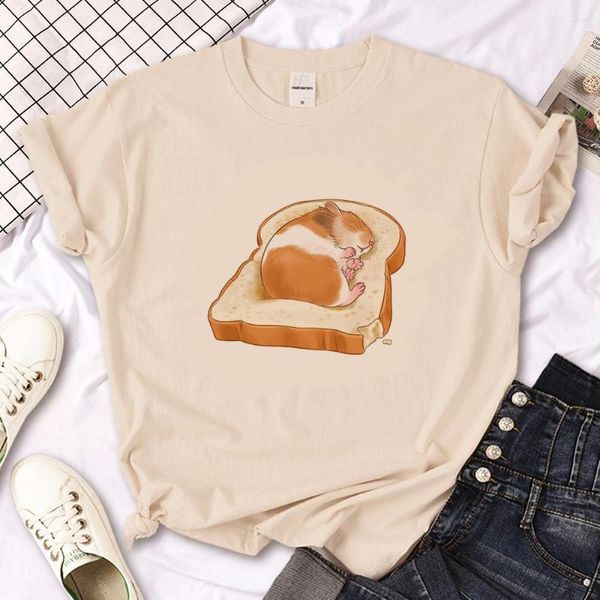 Erkek Tişörtleri Hamster T-Shirts Kadın Manga Üst Kız Y2K Anime Giysileri