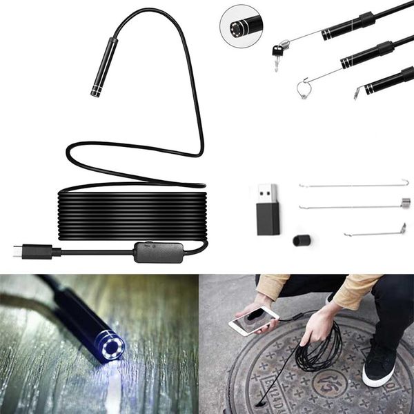 1200P 8LENGEL 10M Wi -Fi Endoscope Camera Inspection HD IP68.