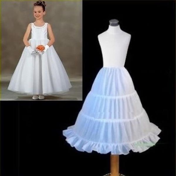 Neue hochwertige 2016 Vintage Blumenmädchen Petticoat für Kinder bodenlangen Petticoat Krinoline Unterrock A-Linie Kleid Zubehör 263U