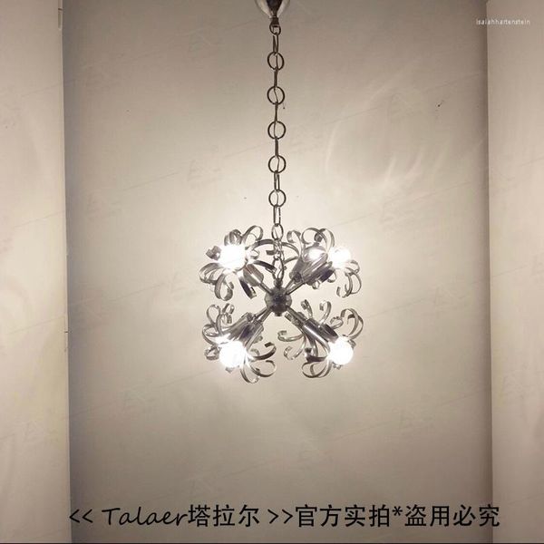 Lampade a sospensione Flower Ball Vintage Antique Stainless Steel Restaurant Lampada Bauhaus Camera da letto Arte decorativa