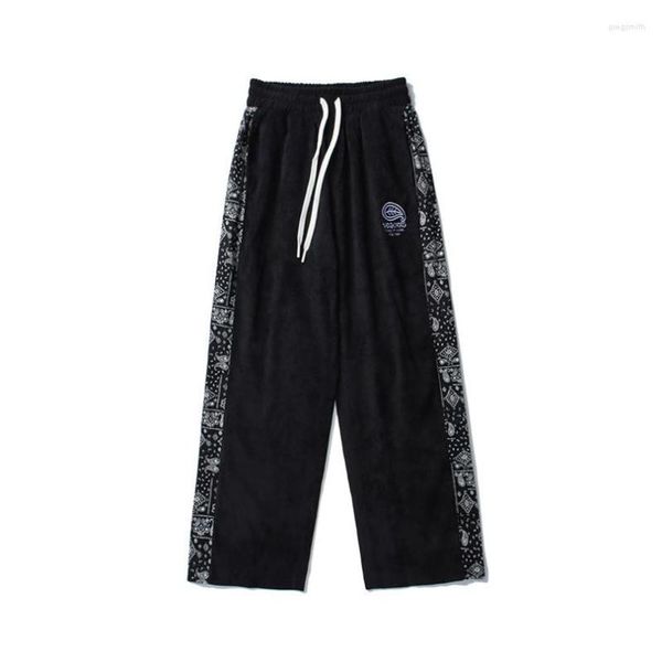 Männer Hosen Frühling Sport Hose Männer Bandana Jogger Paisley Jogging Breite Bein Trainingsanzug Lose Hosen Kleidung 2023 Streetwear Cord