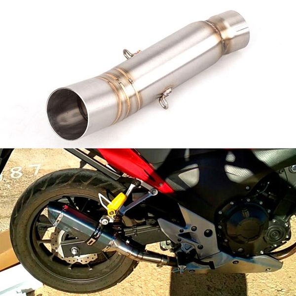 CB500X CB500F CBR500 Sistema de escape da motocicleta Tubo médio silenciador de aço inoxidável Slip On CBR500R CB500F CB500R Para Honda286B