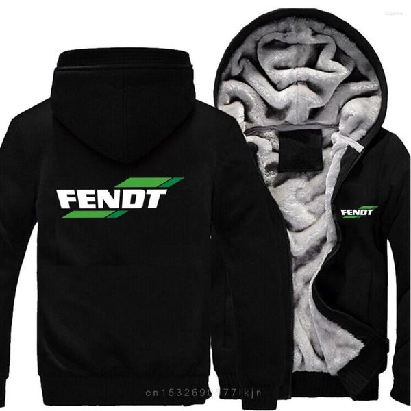 Erkek Hoodies Winterhoody Fendt Logo Ceket Erkek Moda Yüksek Kaliteli Baskılı Günlük Yün Liner Polar Sweatshirts Erkek Ceket