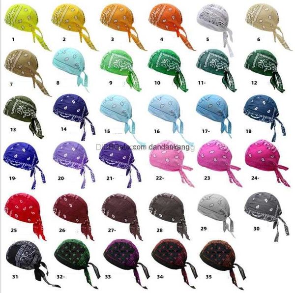 Design de Moda Homens Mulheres Boné Pirata Hip Hop Amarrar Lenço de Cabeça Turbante Piscina Praia Anti UV Proteção Chapéu de Verão Ciclismo Ao Ar Livre Caminhadas Máscaras de Pesca Capuz