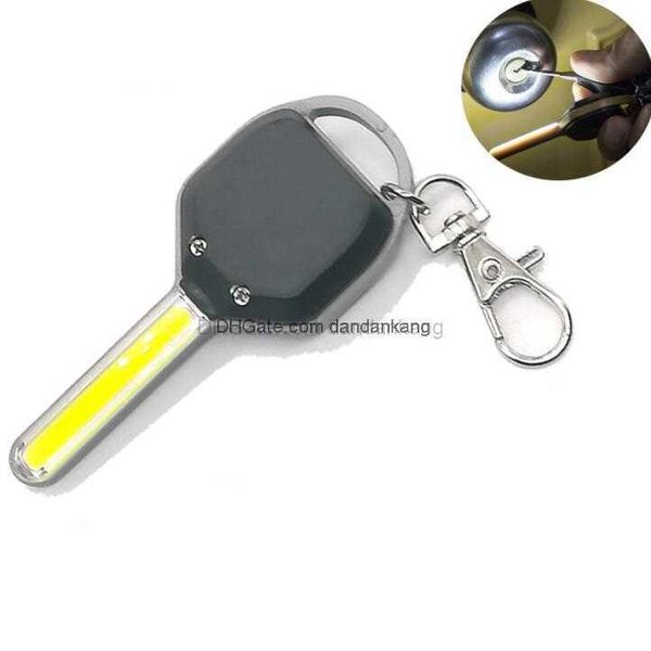 Tragbare Mini Cob Schlüsselanhänger Taschenlampe kreative Neuheit Schlüsselanhänger Taschenlampe Outdoor Camping Rucksack Licht Nacht Angeln Taschenlampe Lampen