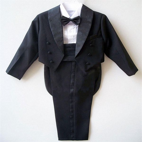 Abiti da ragazzo per matrimoni Abiti da ballo per bambini Abiti da sposa bianchi neri per ragazzi Smoking Set di abbigliamento per bambini Costume da ragazzo formale293j