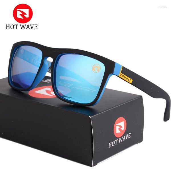 Солнцезащитные очки волна синего зеркала мужчины поляризованные ультрафиолетовые ультрафиолетовые очки
