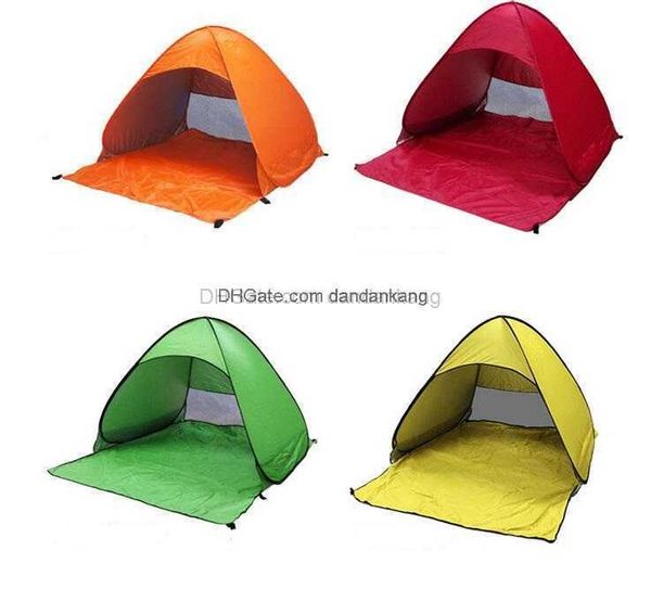 SimpleTents Easy Carry Tents Acessórios de acampamento ao ar livre para 2-3 pessoas Tenda de proteção UV para viagens de praia Abrigo de gramado Tendas coloridas