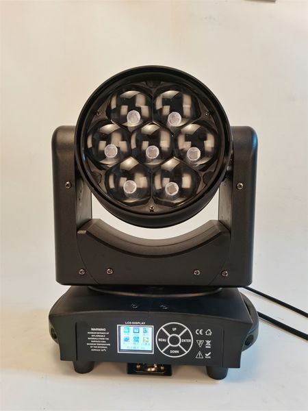 6pcs Bee Eye led dmx mini cabeça móvel 7x40W 4 em 1 rgbw Feixe de cabeça móvel LED RGBW Zoom Lyre Wash Iluminação de palco