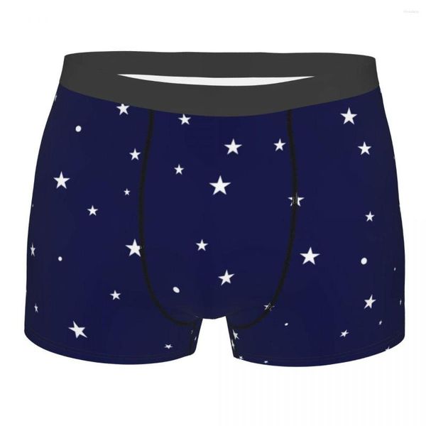 Mutande Boxer Cartone animato Cielo stellato Pantaloncini Mutandine Slip Uomo Intimo Stelle Soft For Male Plus Size